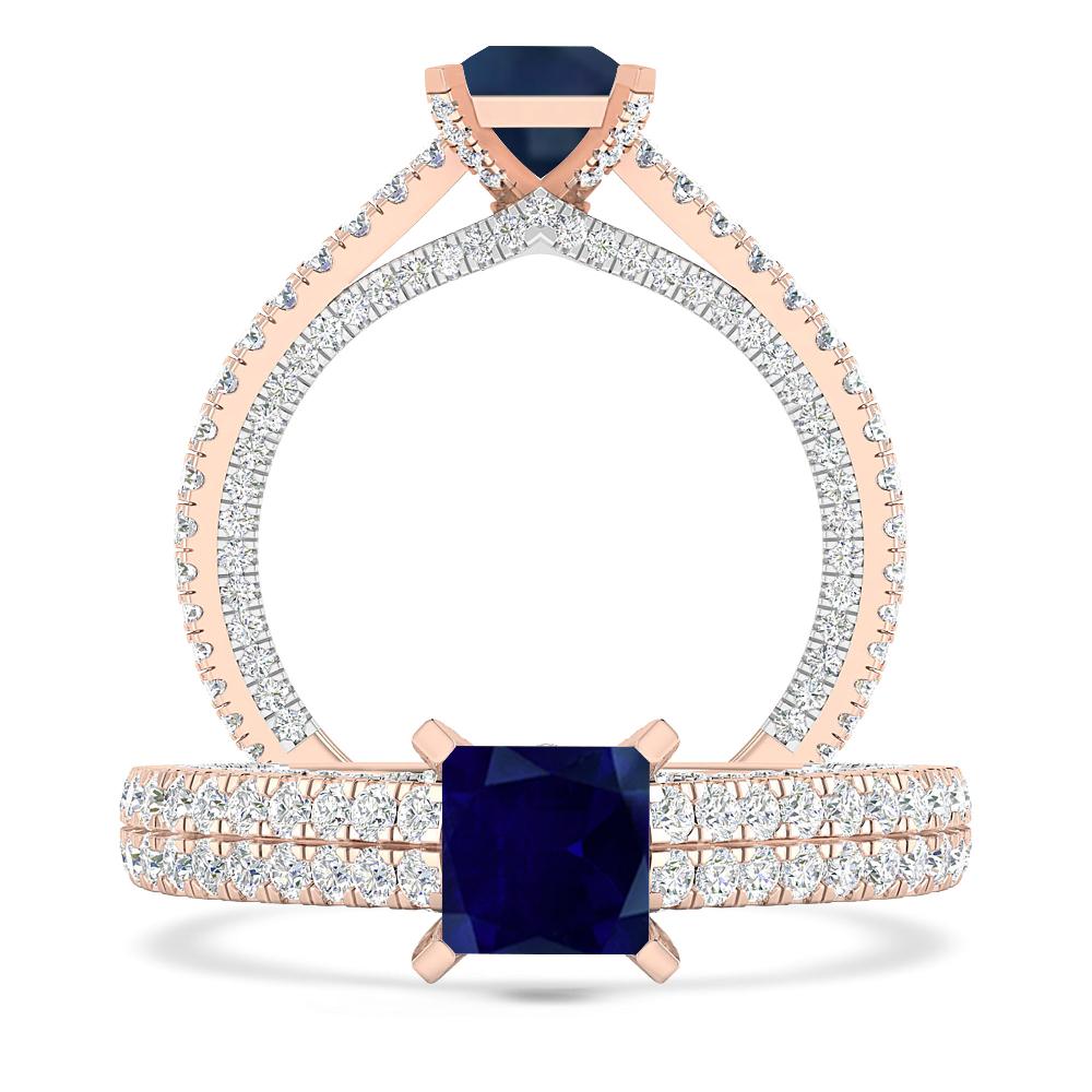 Rose Gold - Sapphire