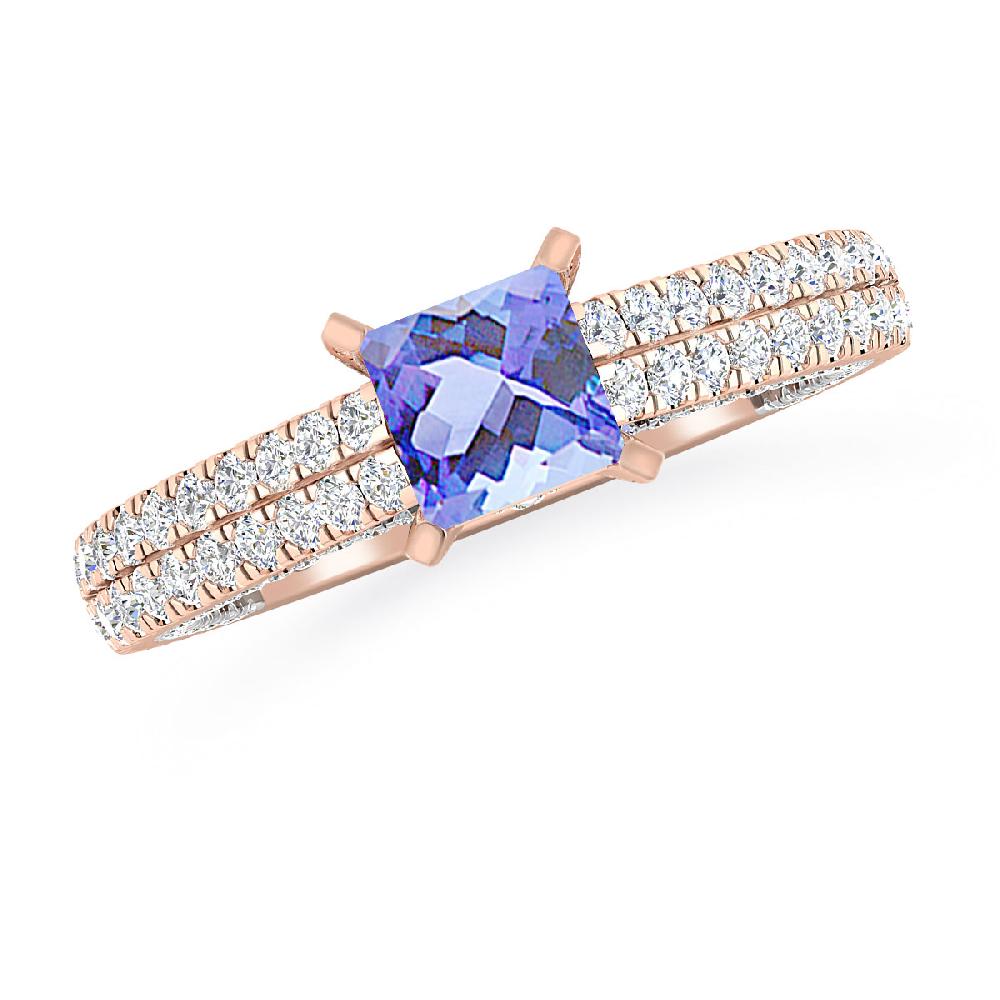 Rose Gold - Tanzanite