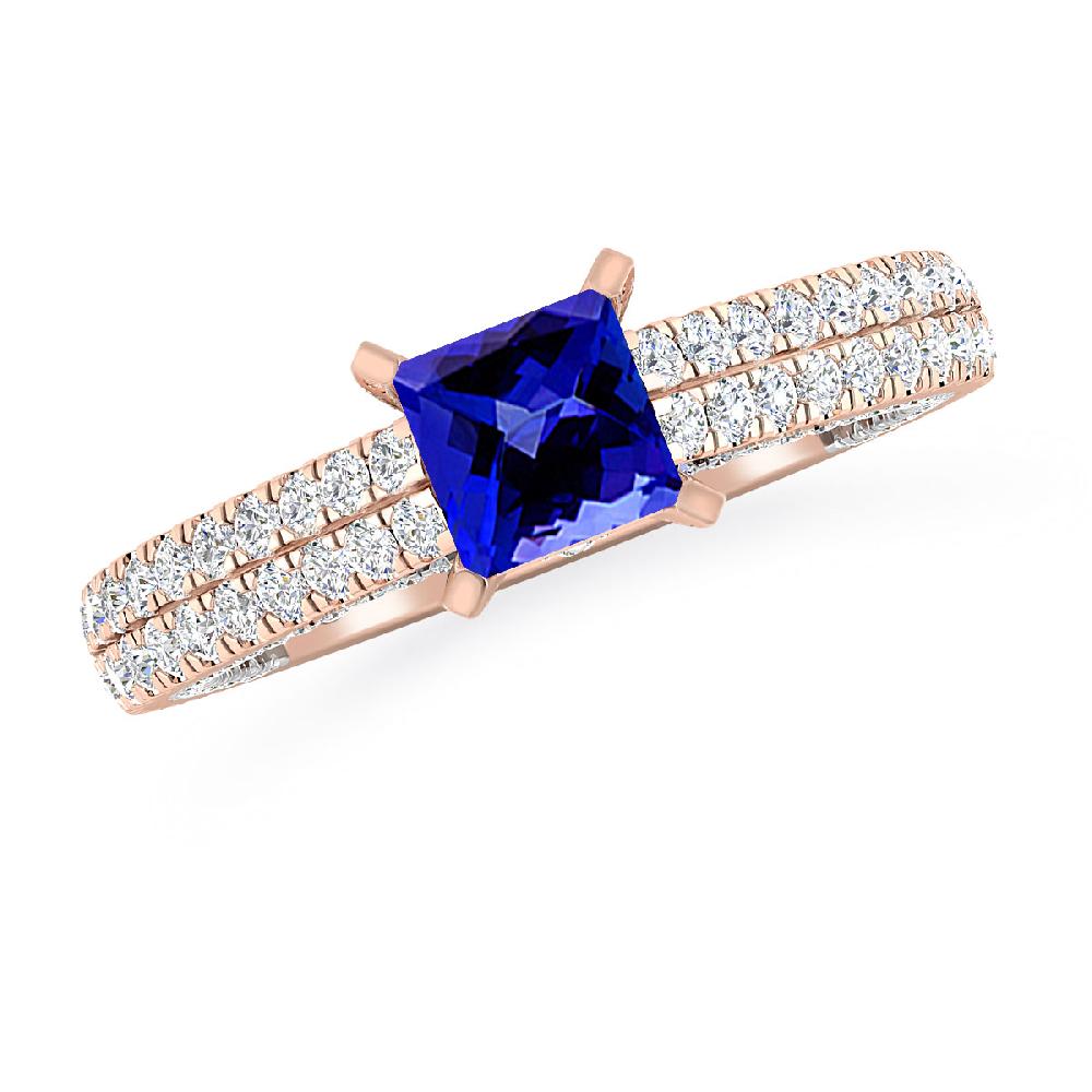 Rose Gold - Tanzanite
