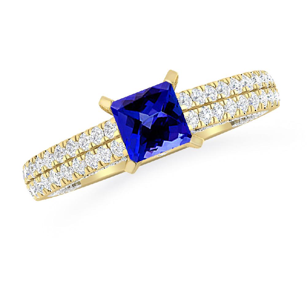 Yellow Gold - Tanzanite