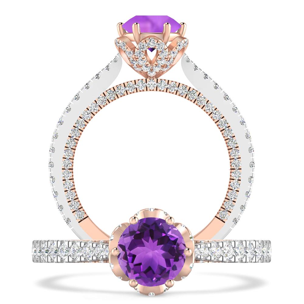 White Gold - Amethyst