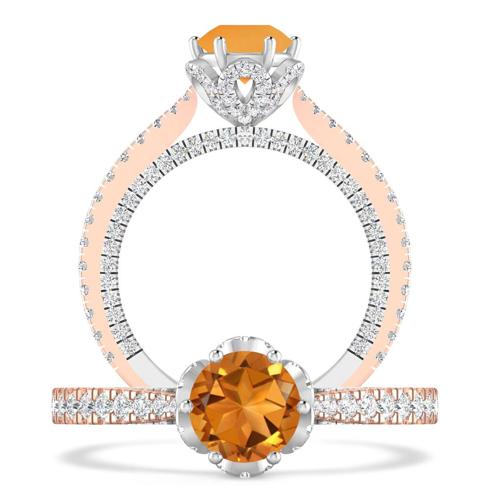 Rose Gold - Citrine