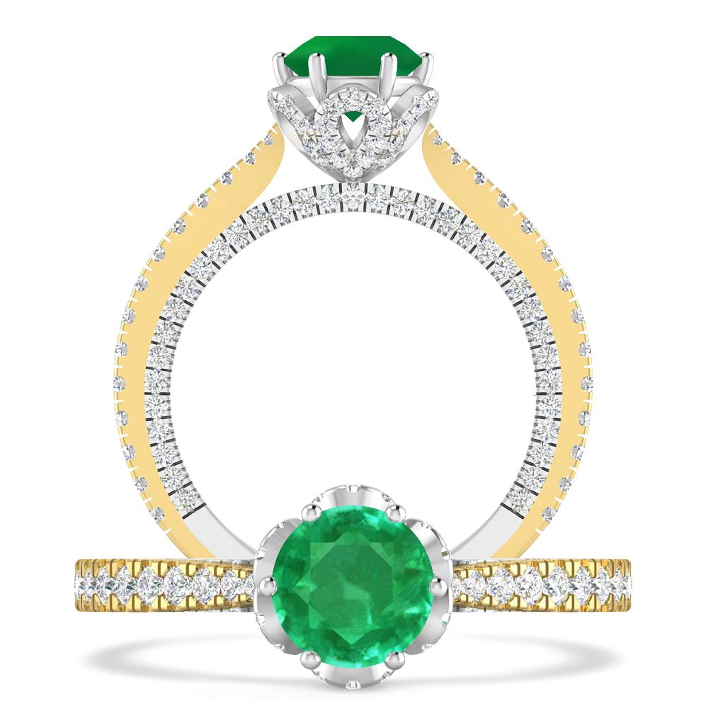 Yellow Gold - Emerald