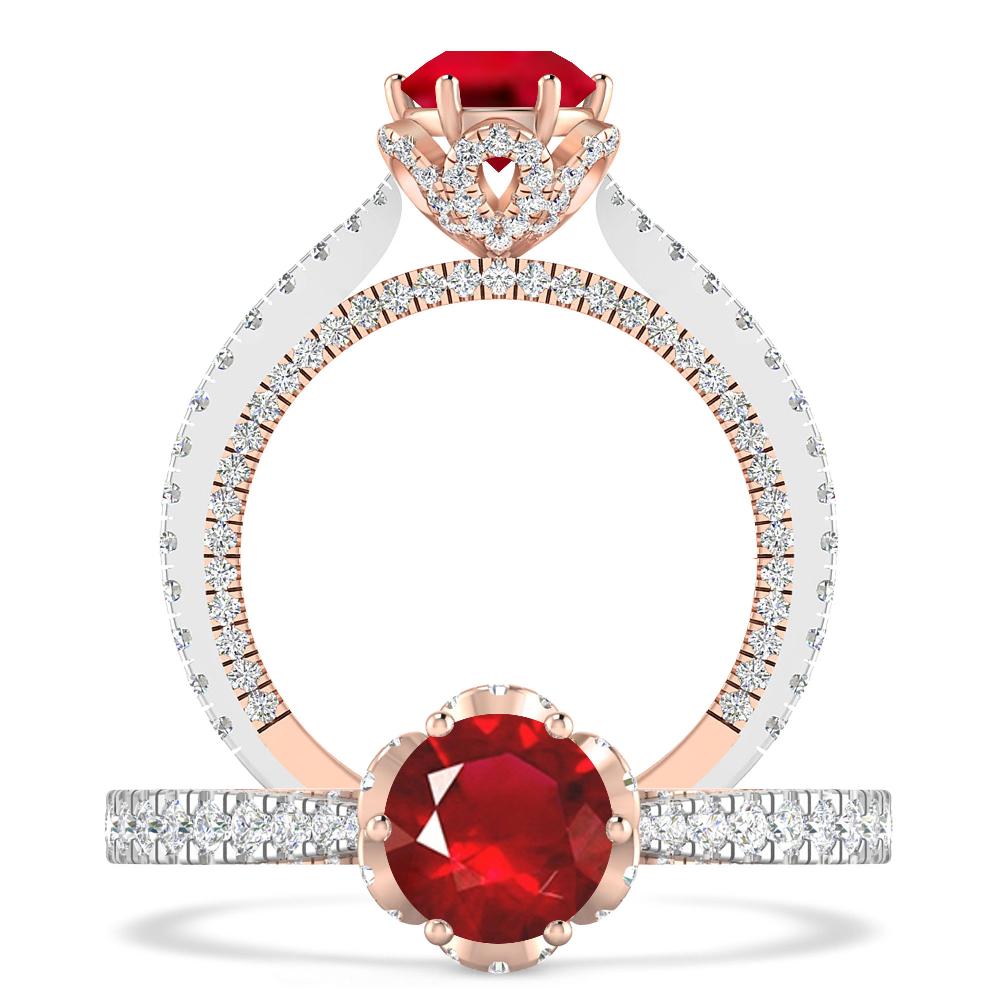 White Gold - Ruby