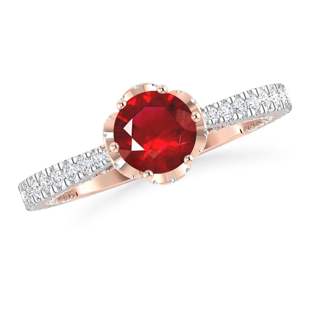 White Gold - Ruby