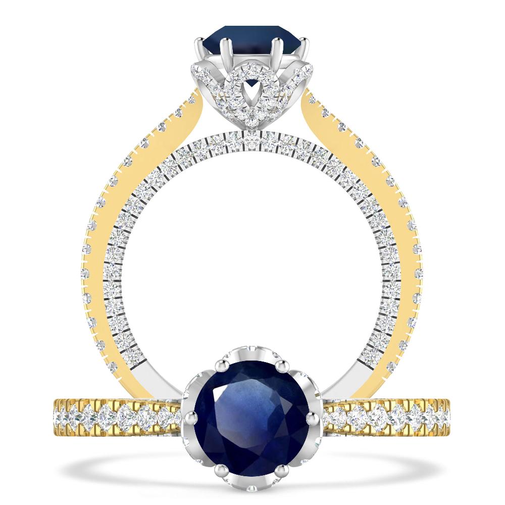 Yellow Gold - Sapphire