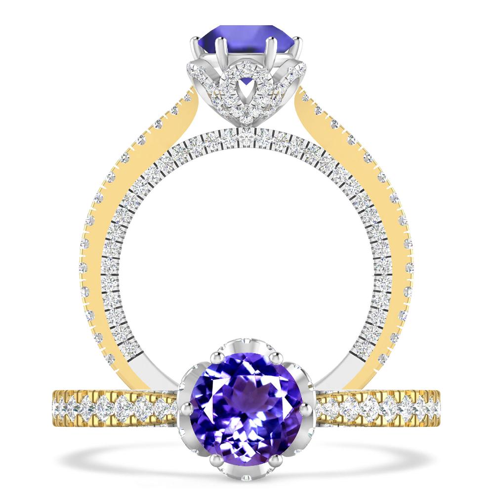 Yellow Gold - Tanzanite