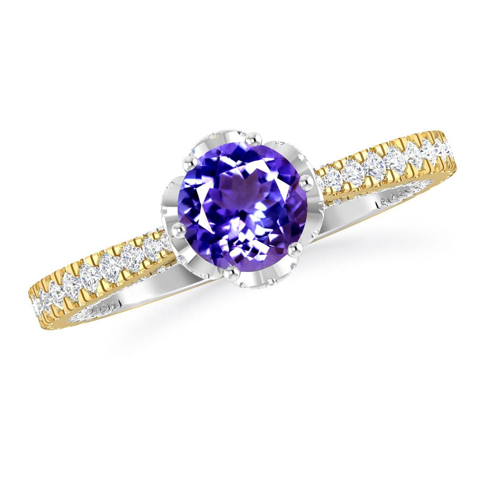 Yellow Gold - Tanzanite