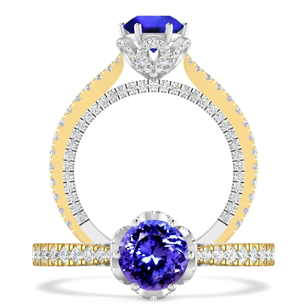 Yellow Gold - Tanzanite