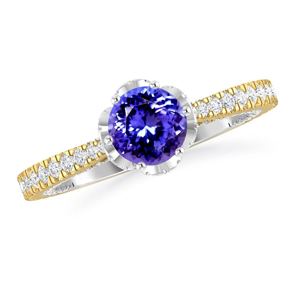 Yellow Gold - Tanzanite