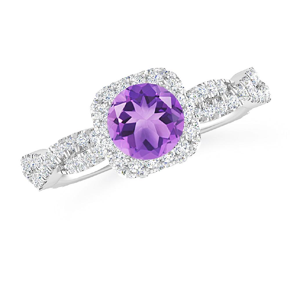 White Gold - Amethyst