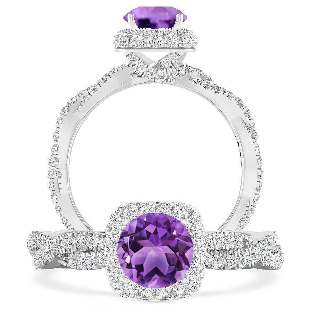 White Gold - Amethyst