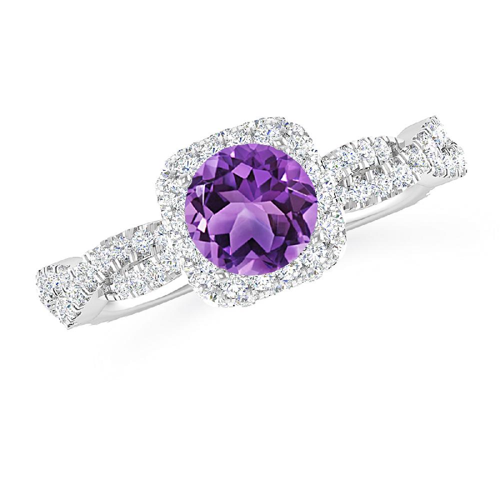 White Gold - Amethyst