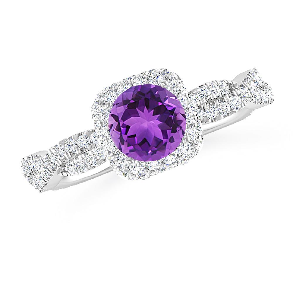 White Gold - Amethyst