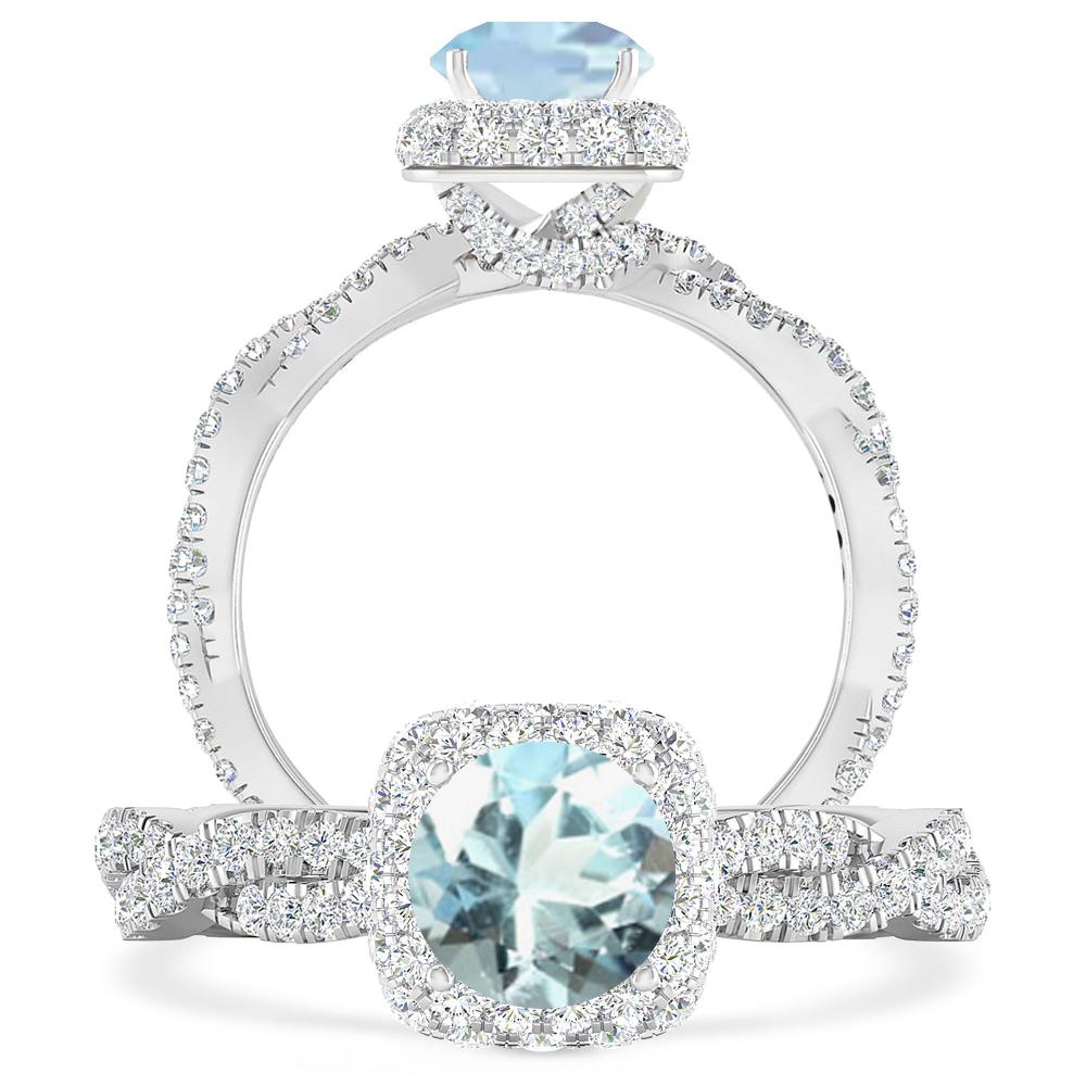 White Gold - Aquamarine