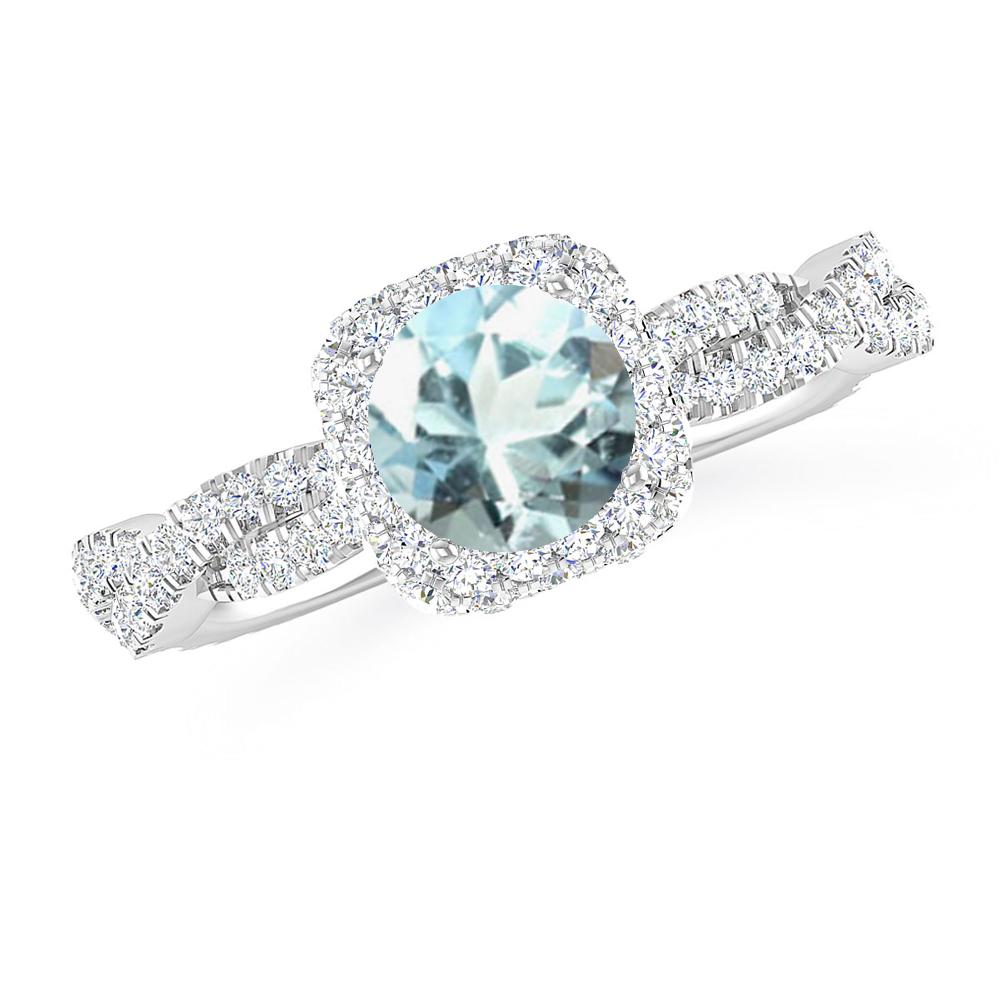 White Gold - Aquamarine