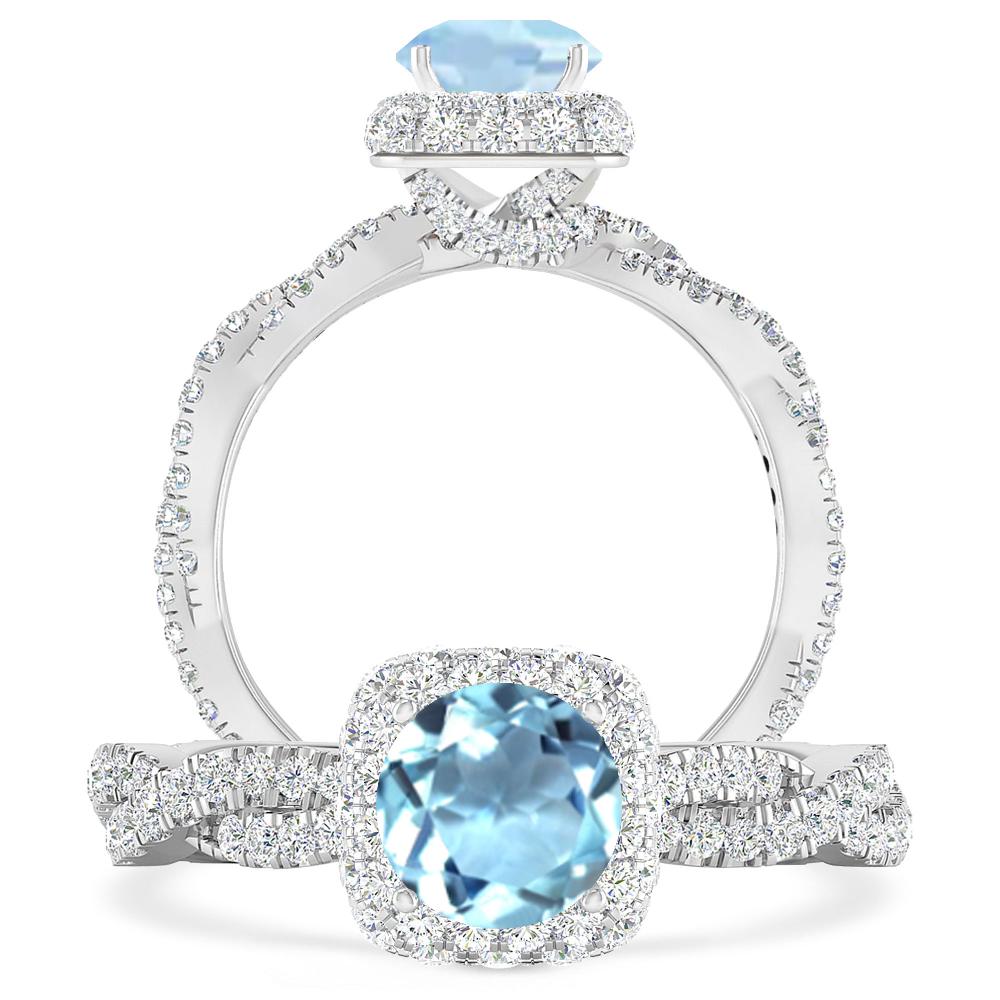 White Gold - Aquamarine