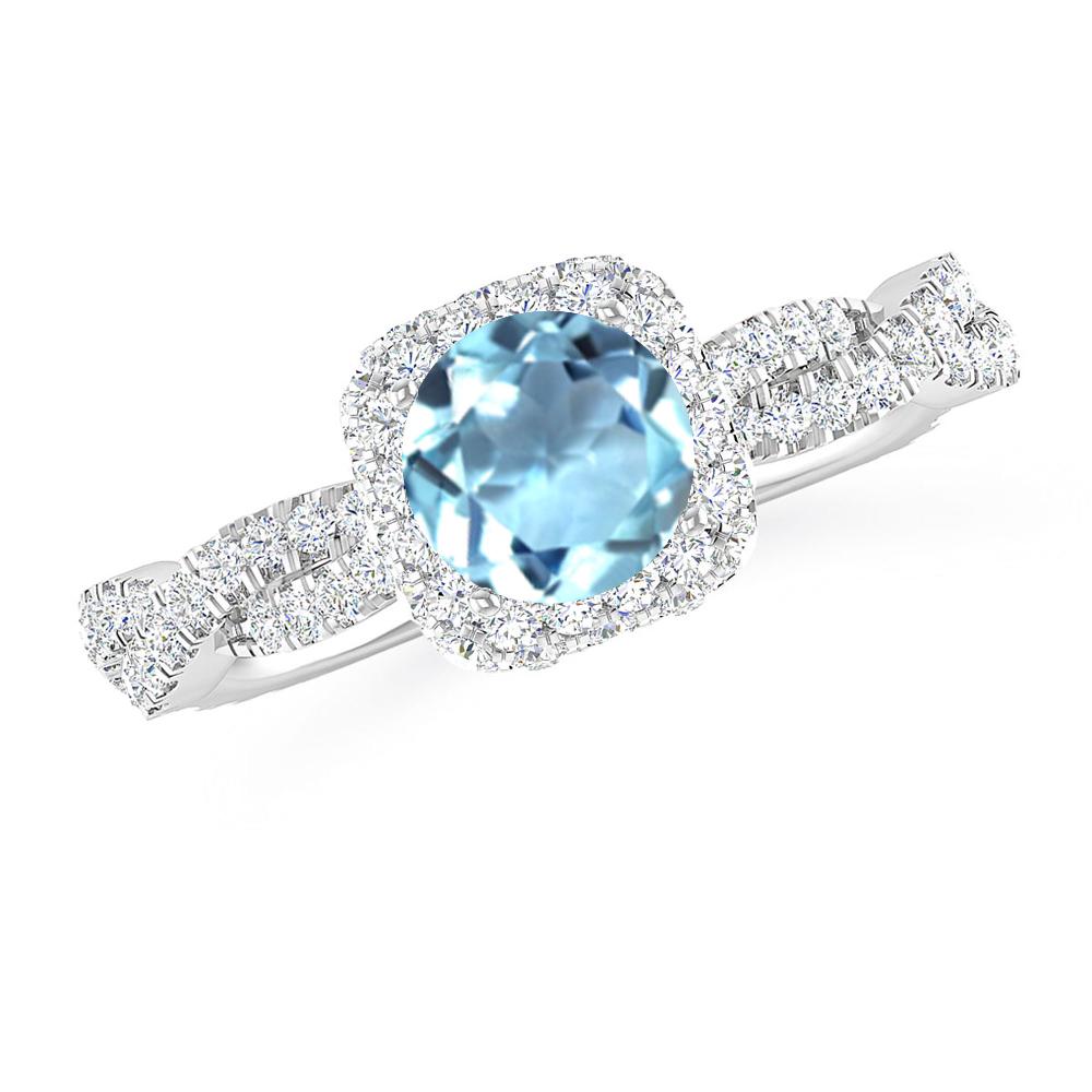 White Gold - Aquamarine
