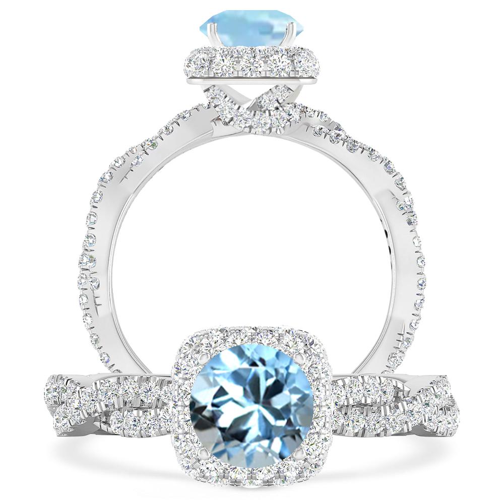 White Gold - Aquamarine