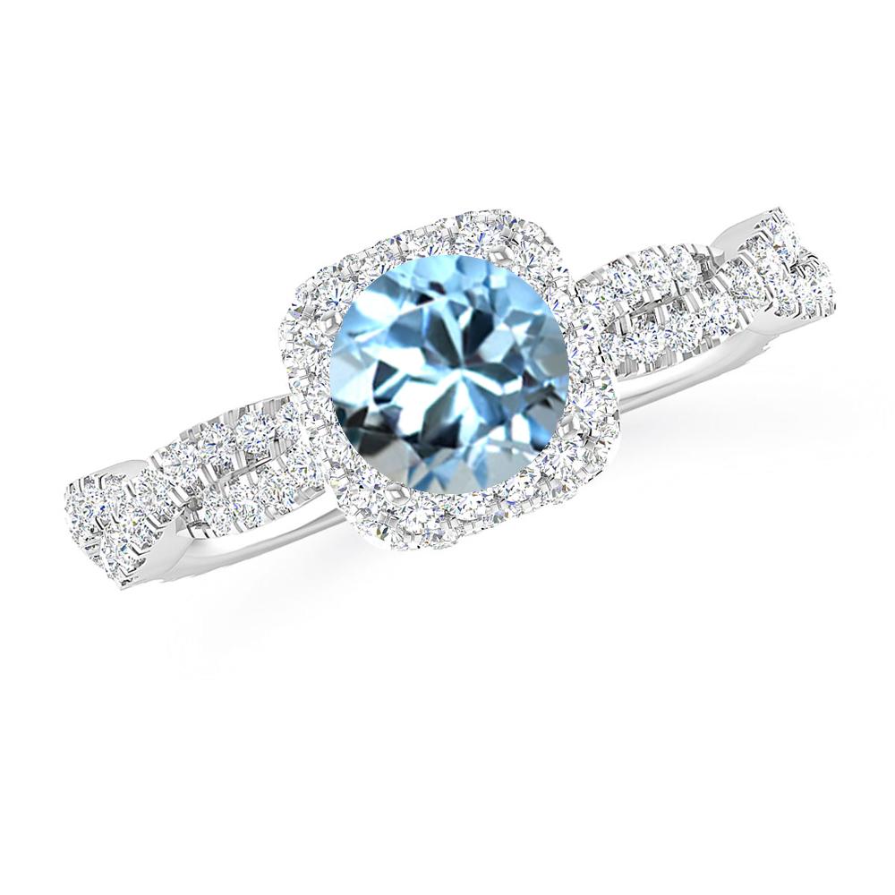 White Gold - Aquamarine