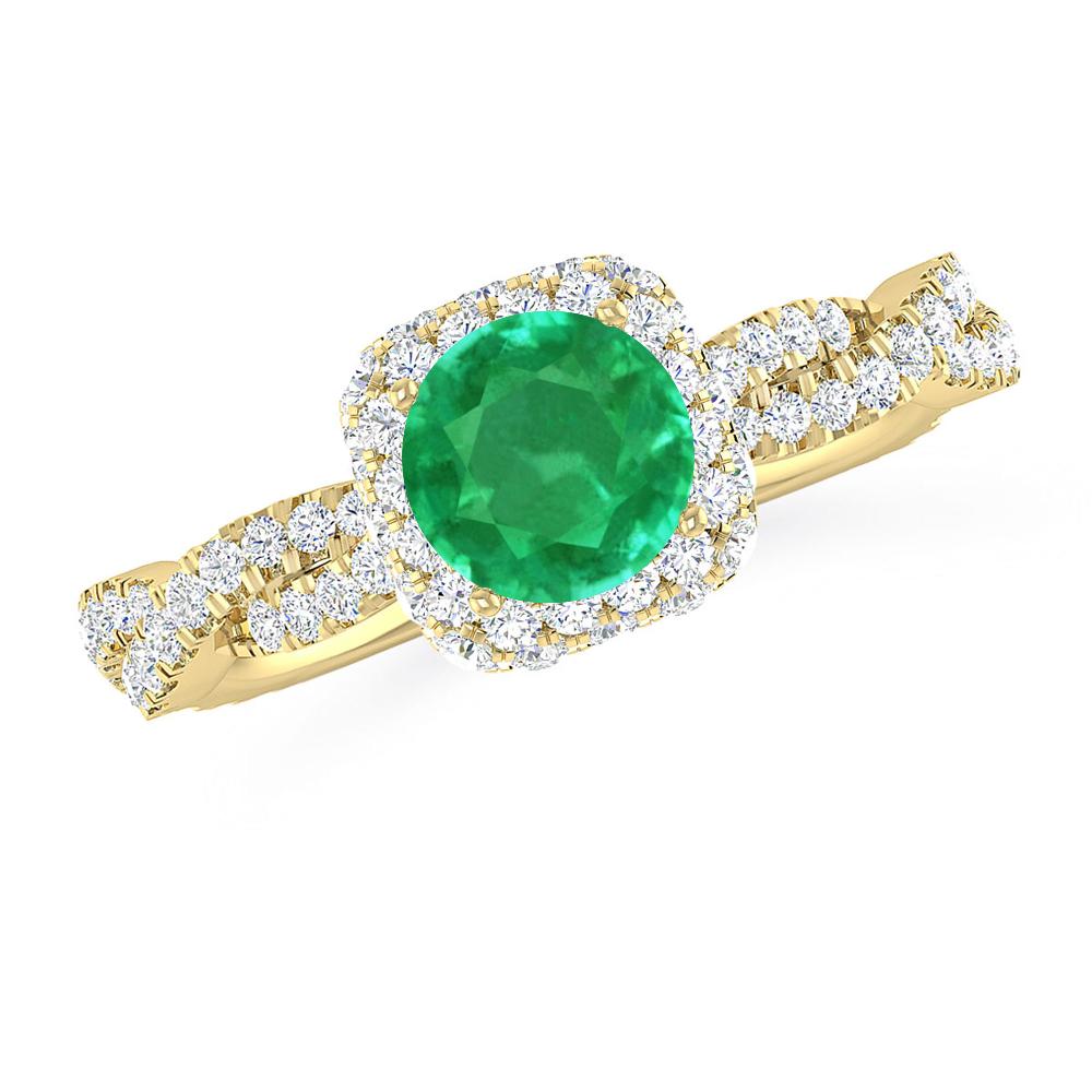 Yellow Gold - Emerald