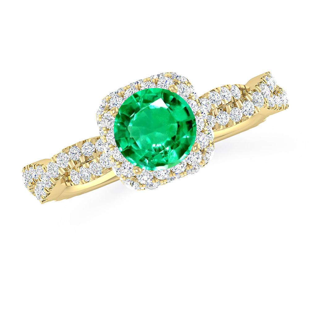 Yellow Gold - Emerald