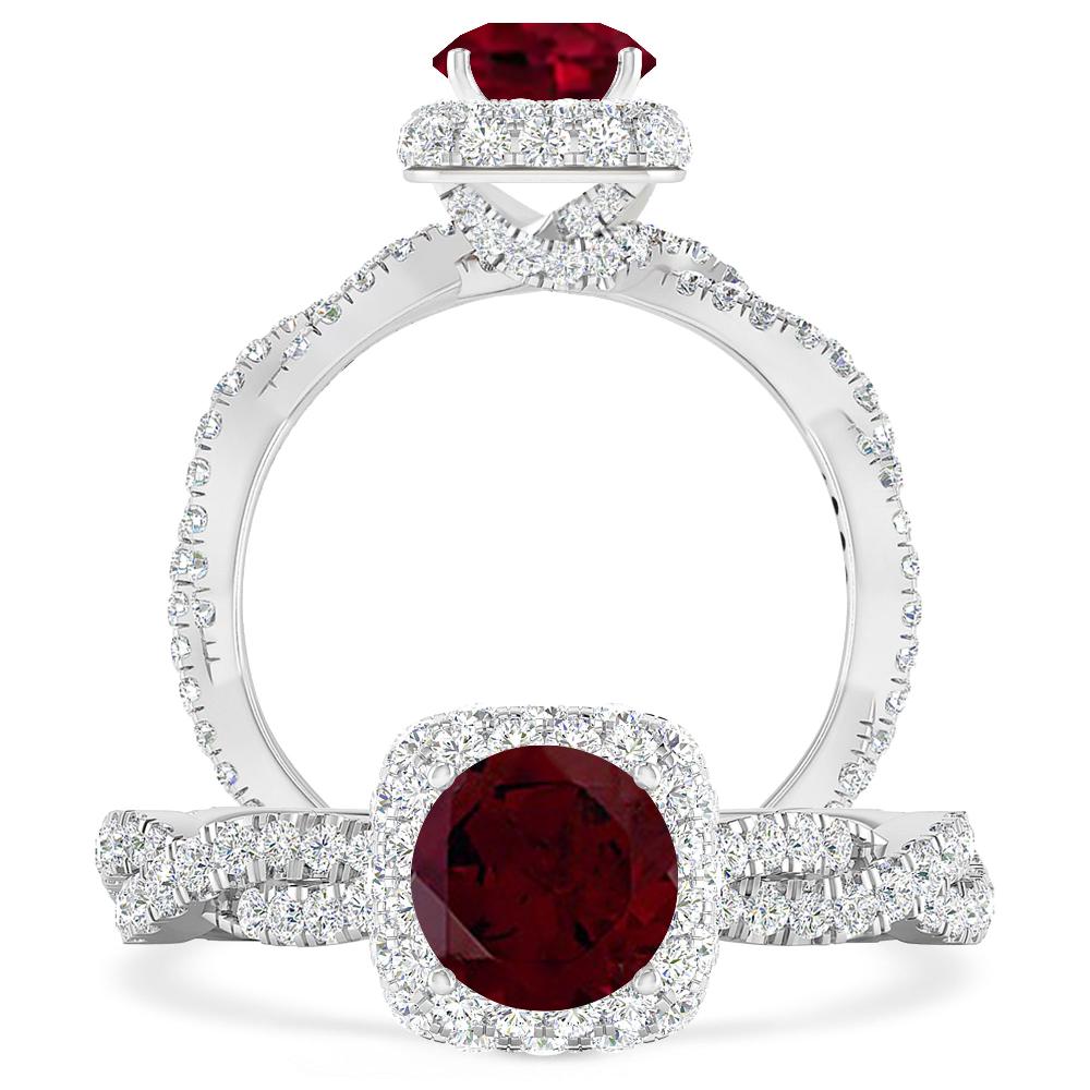 White Gold - Garnet