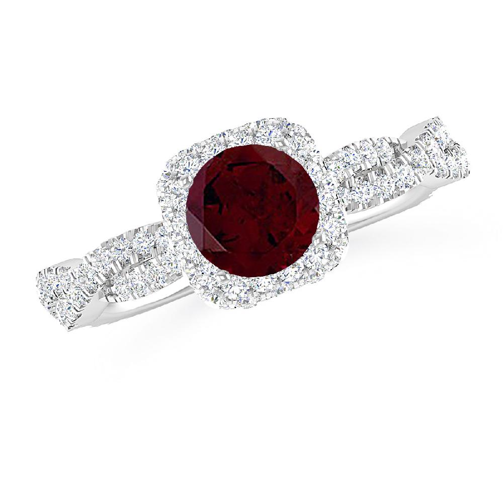 White Gold - Garnet