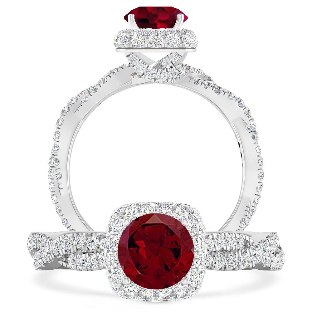 White Gold - Garnet