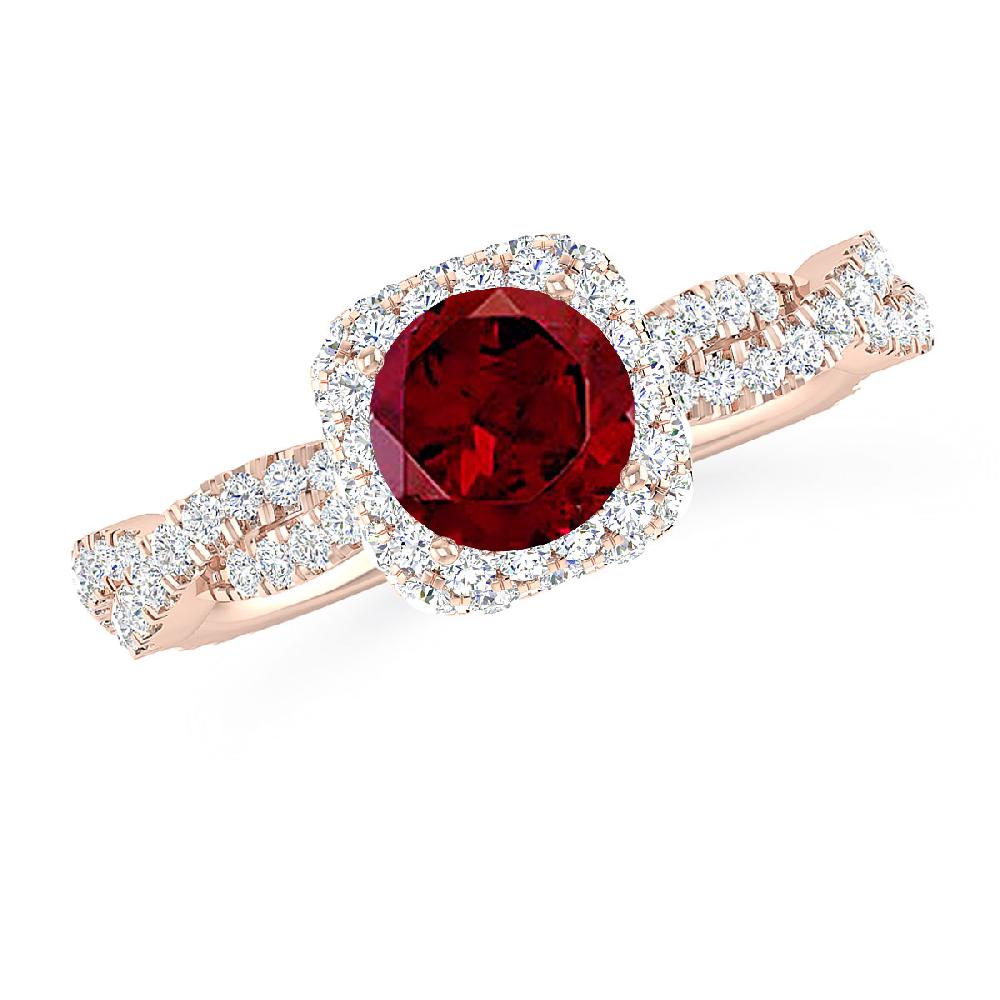 Rose Gold - Garnet