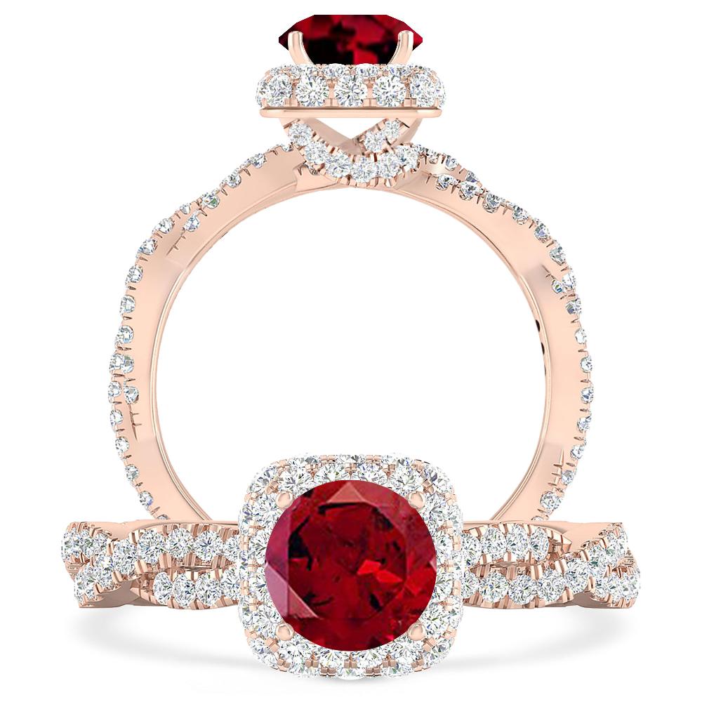 Rose Gold - Garnet