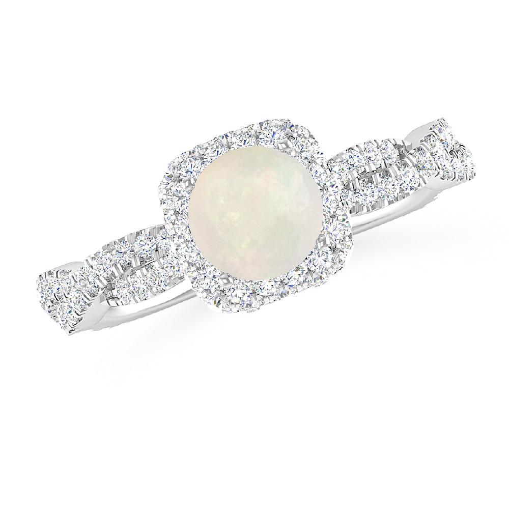 White Gold - Opal