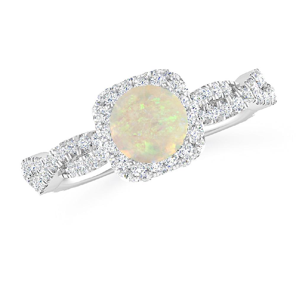 White Gold - Opal