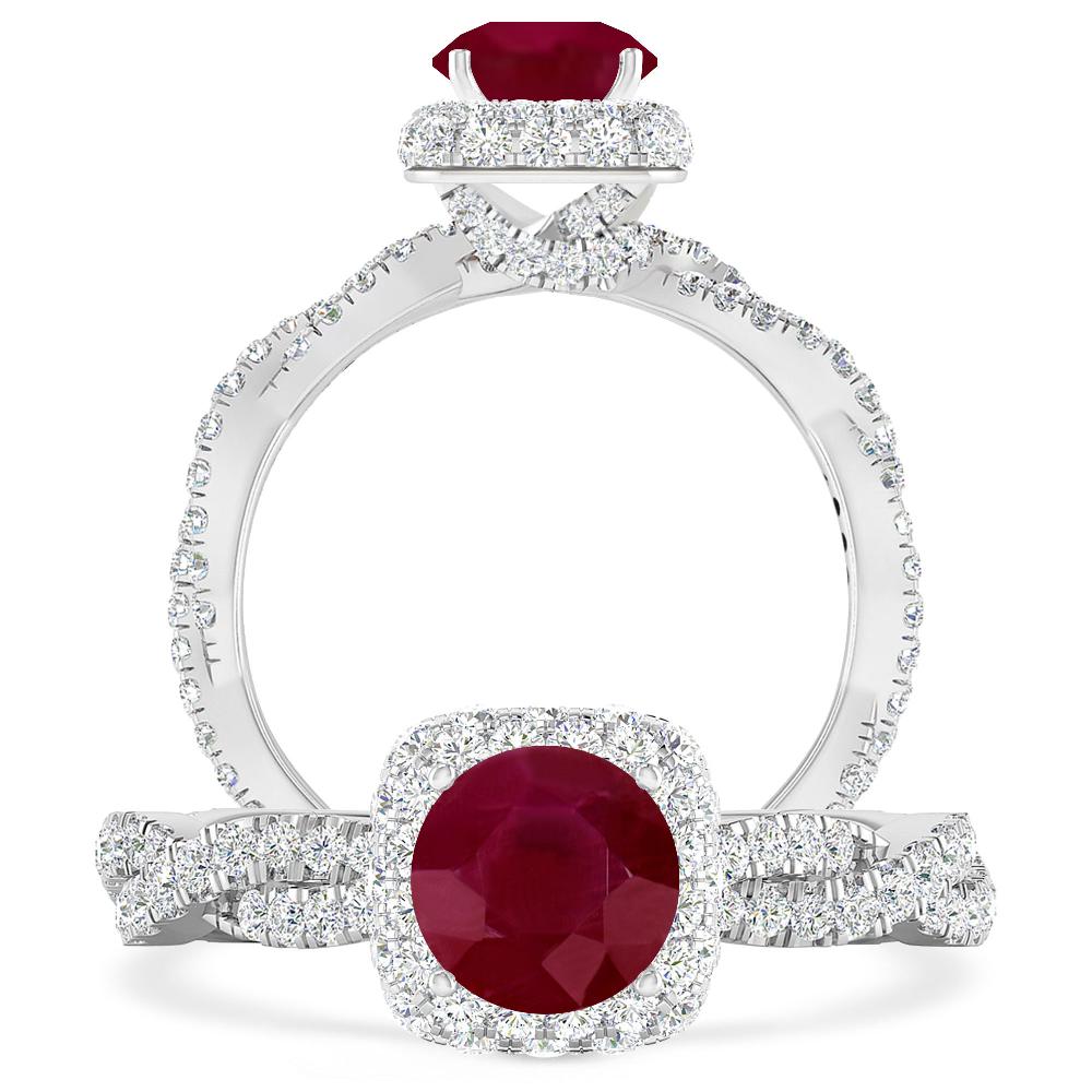 White Gold - Ruby