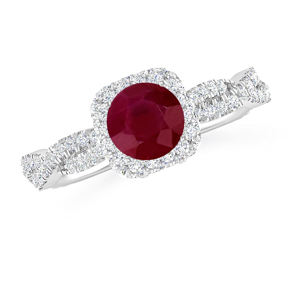 White Gold - Ruby