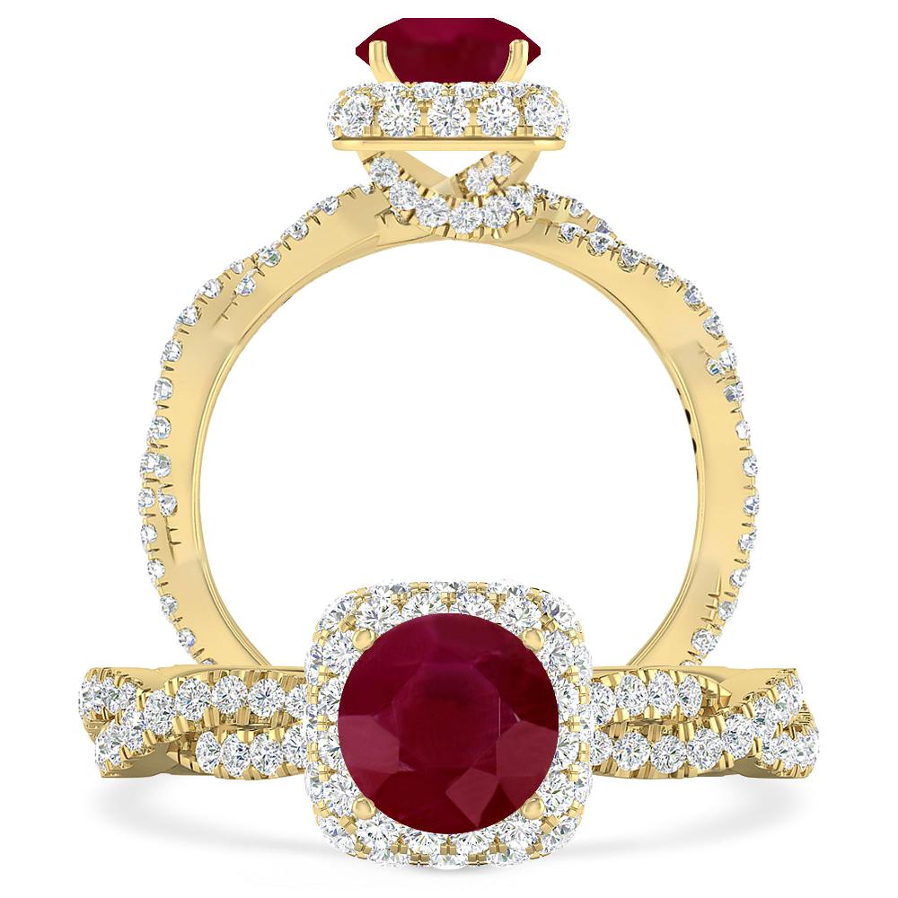 Yellow Gold - Ruby