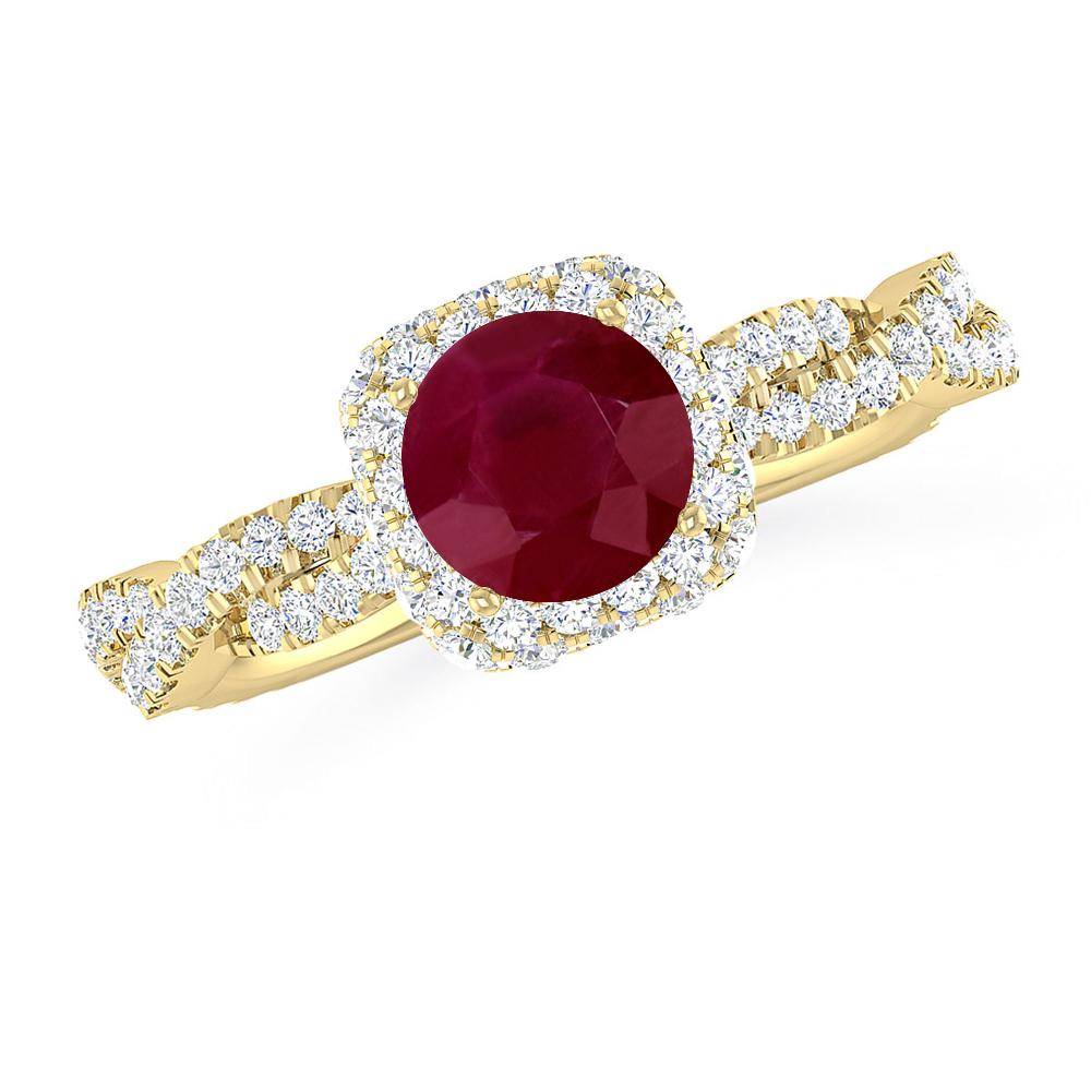 Yellow Gold - Ruby