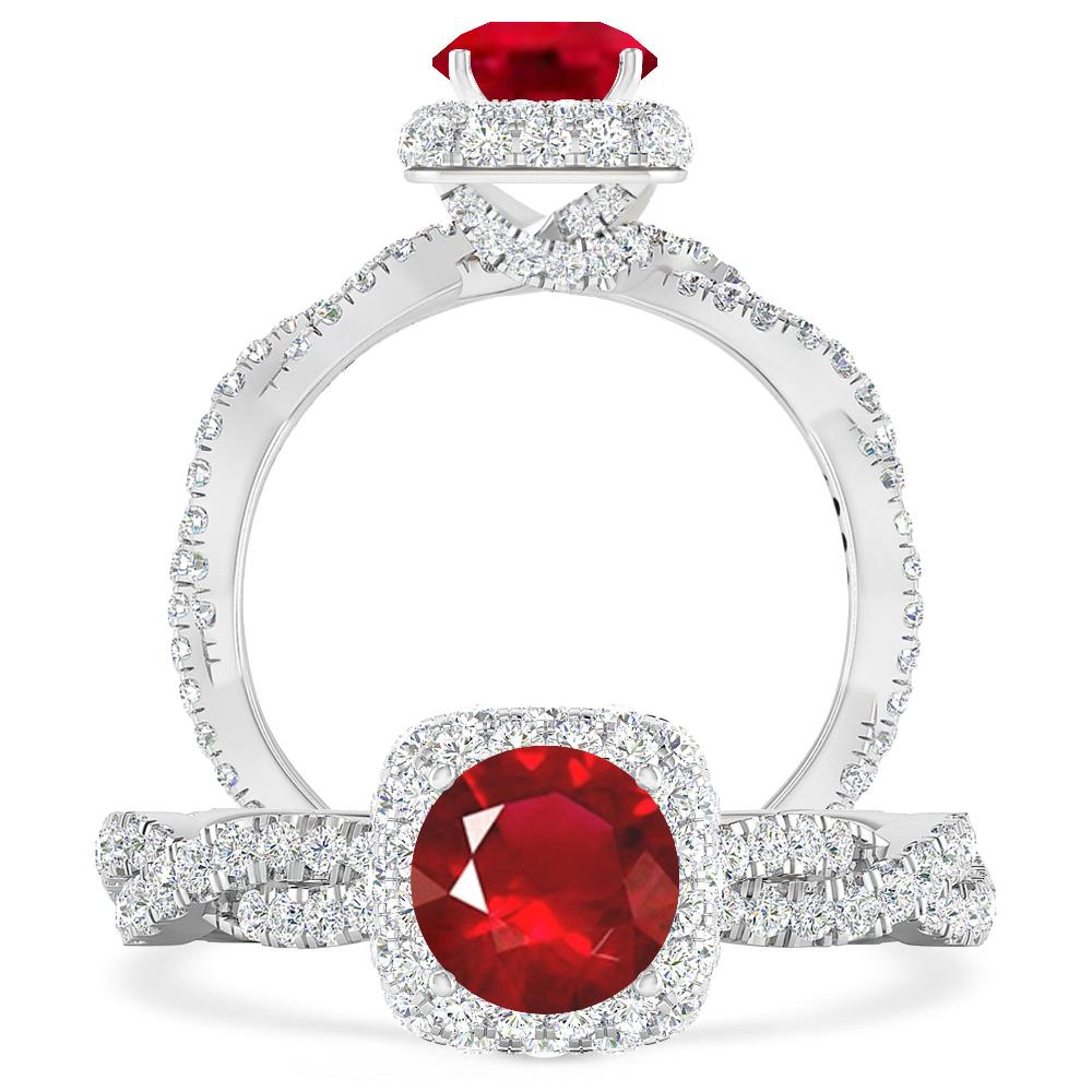 White Gold - Ruby