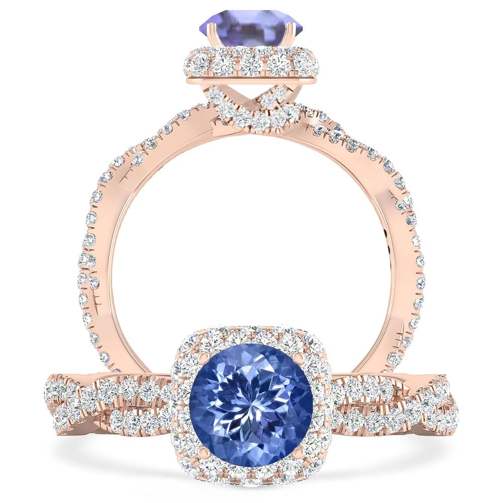 Rose Gold - Tanzanite