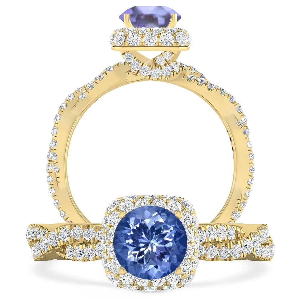 Yellow Gold - Tanzanite