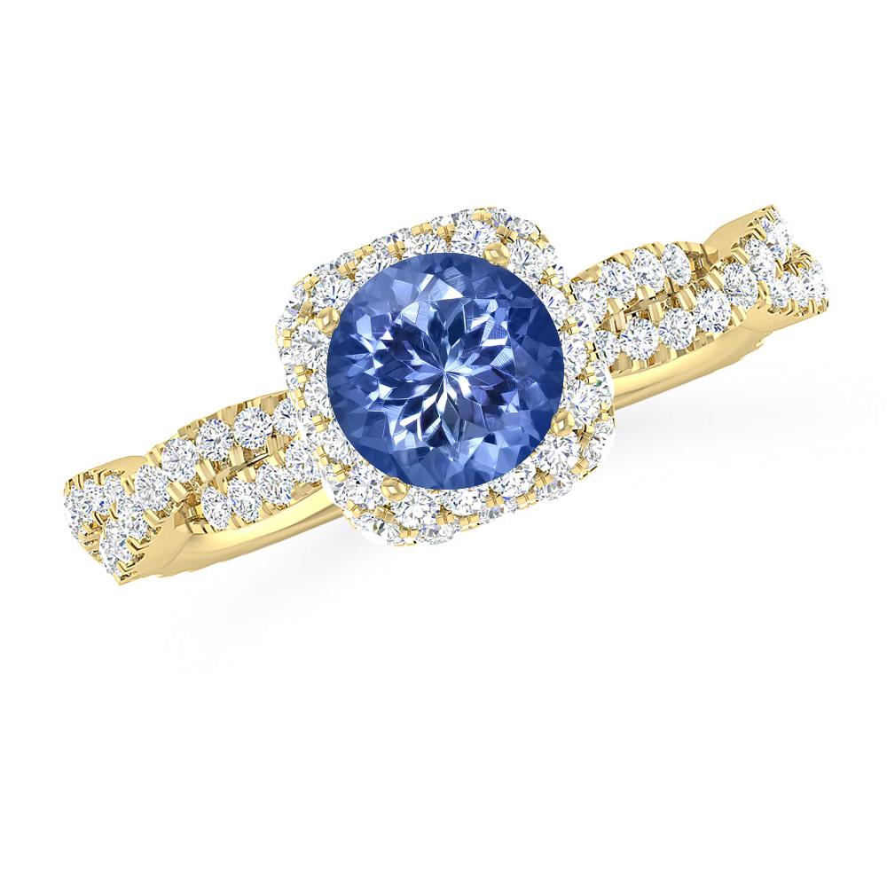 Yellow Gold - Tanzanite