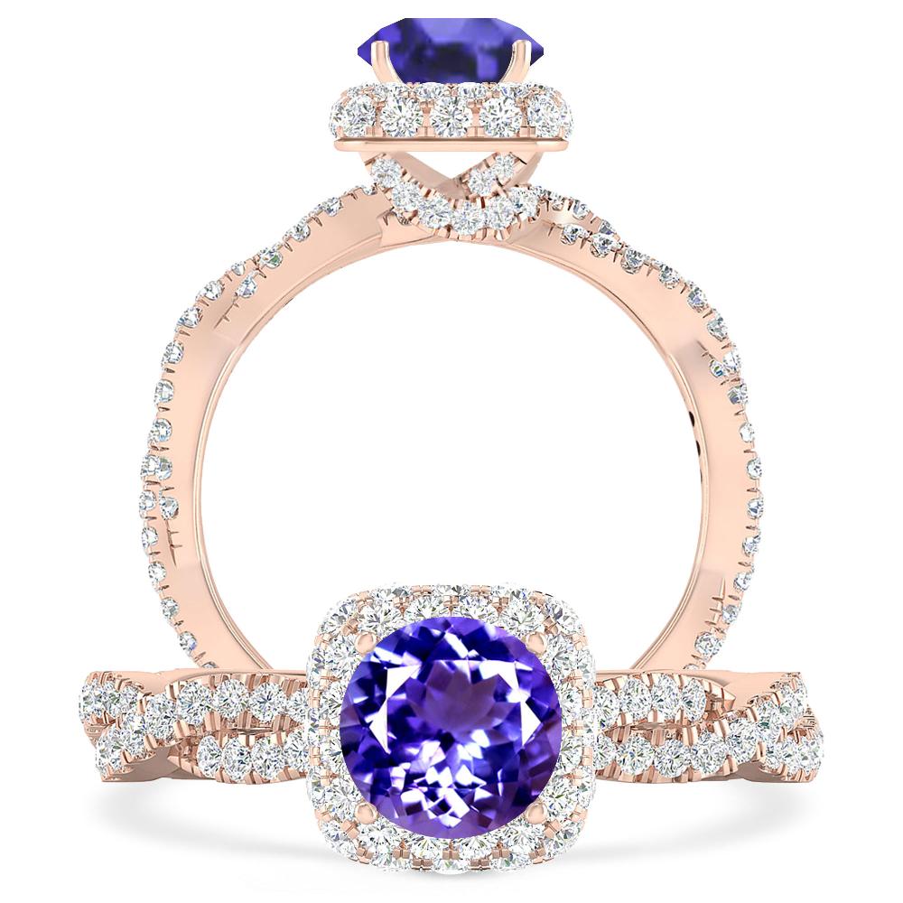 Rose Gold - Tanzanite