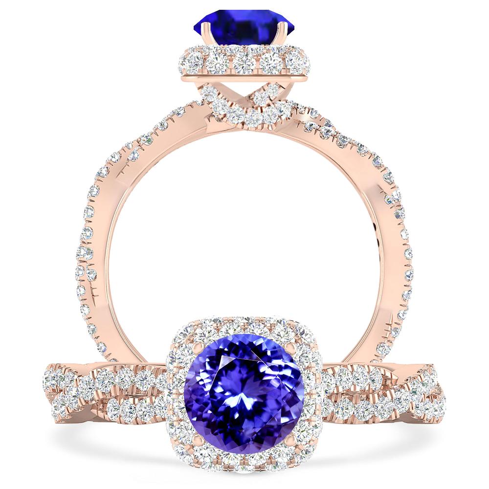Rose Gold - Tanzanite