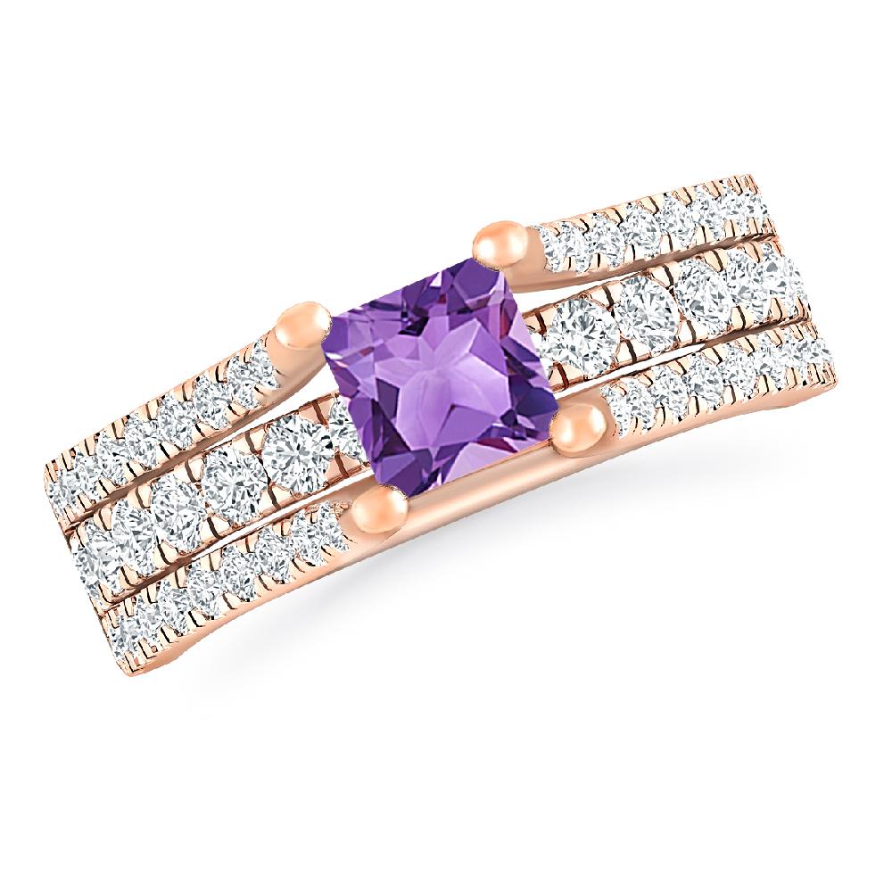 Rose Gold - Amethyst