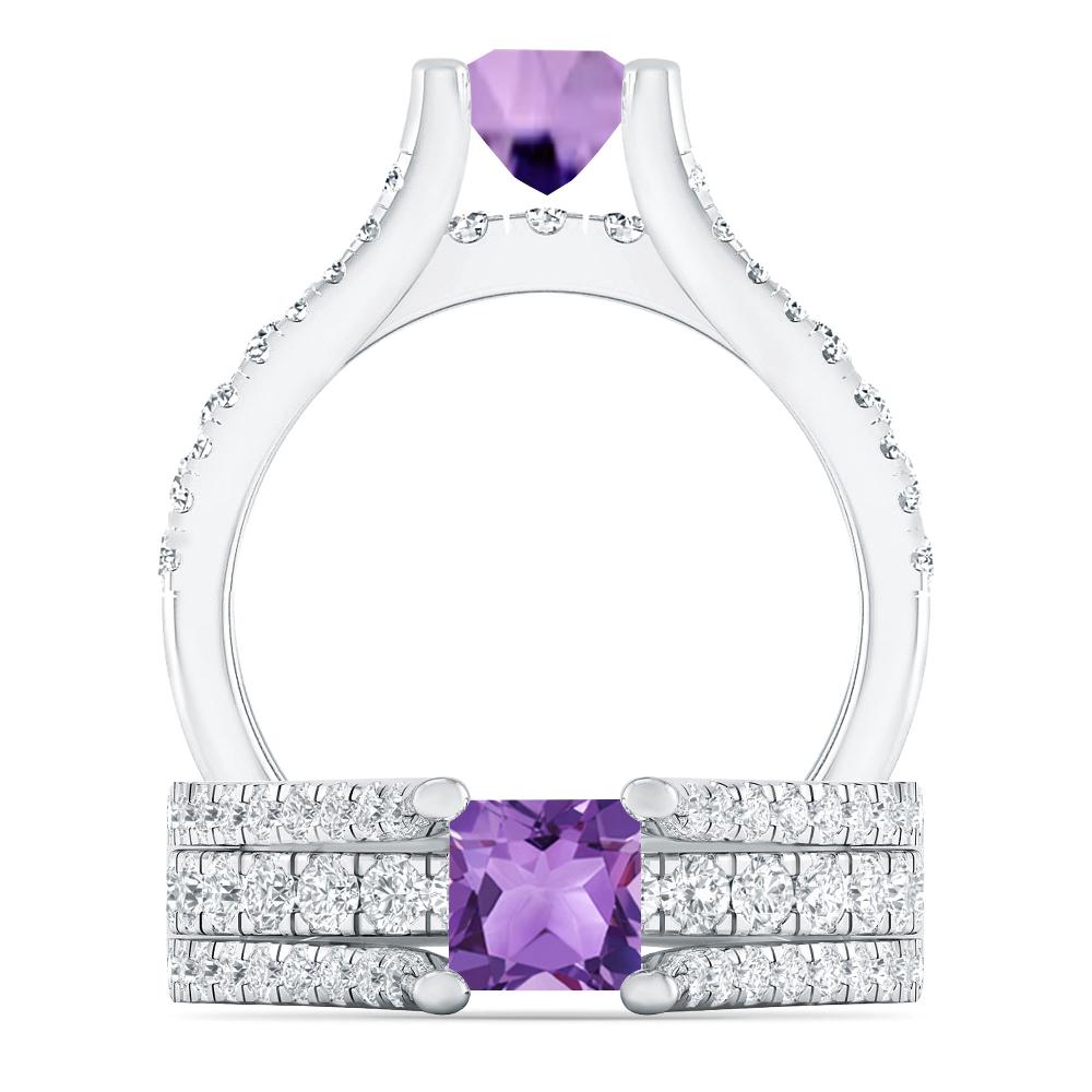 White Gold - Amethyst