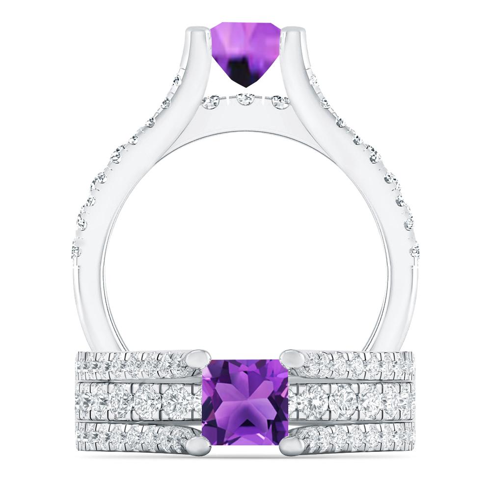 White Gold - Amethyst