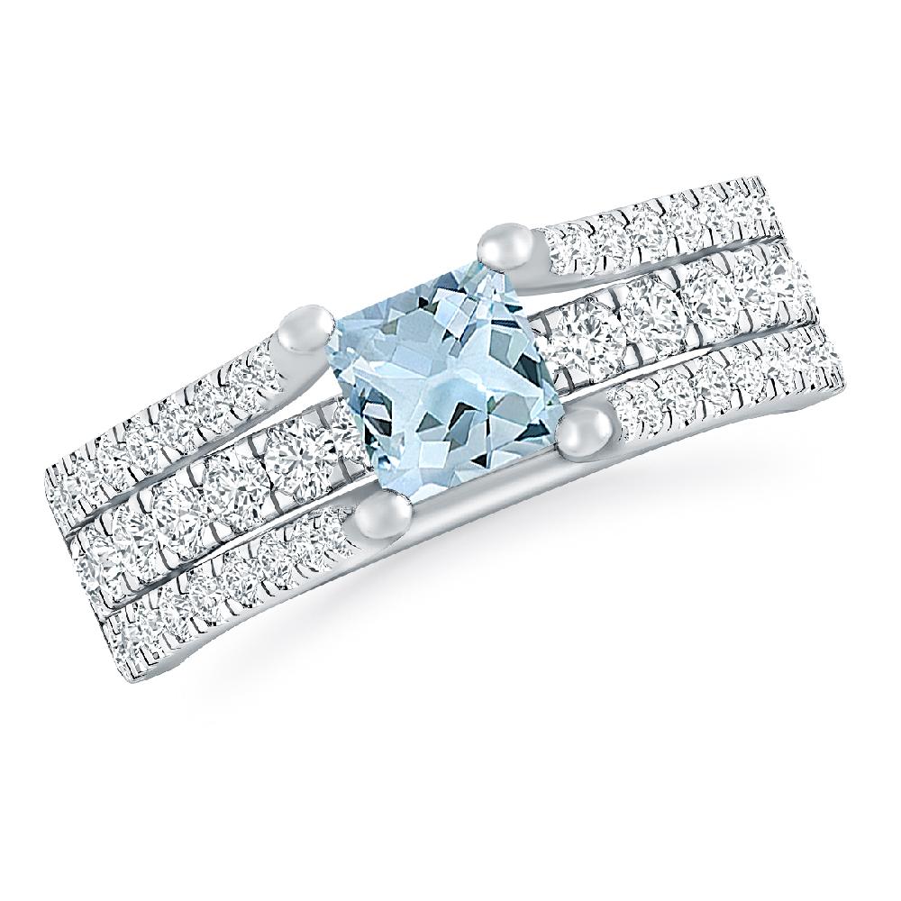 White Gold - Aquamarine