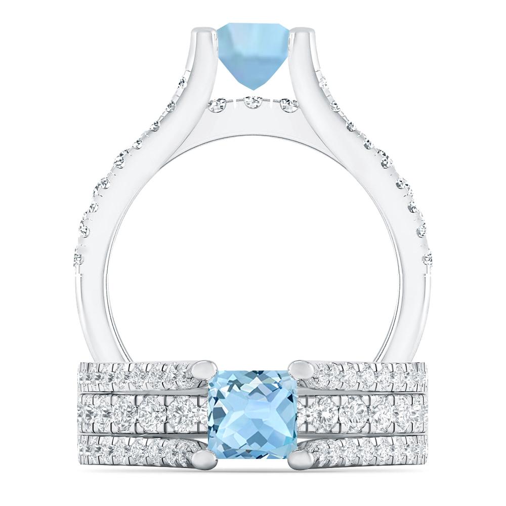 White Gold - Aquamarine