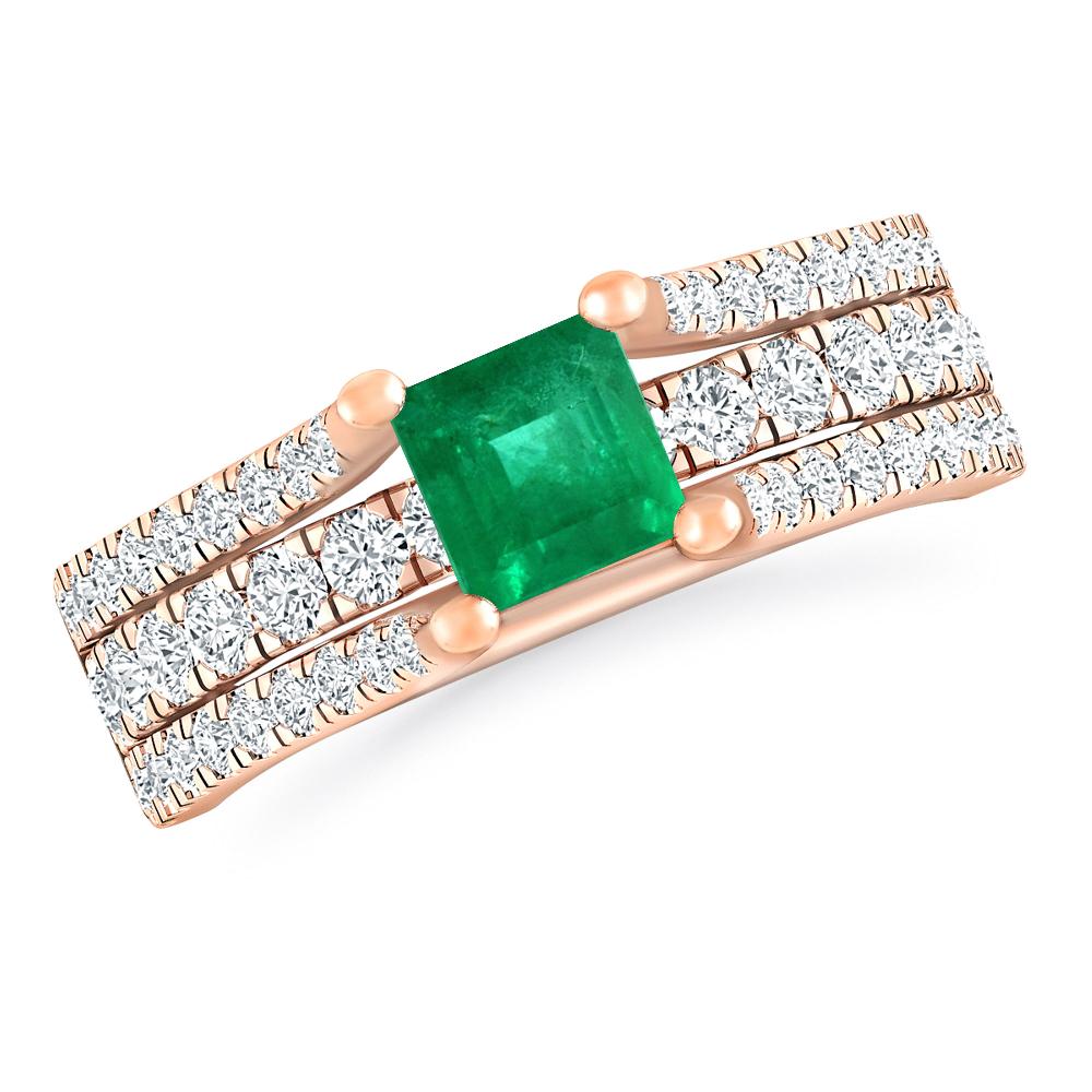 Rose Gold - Emerald