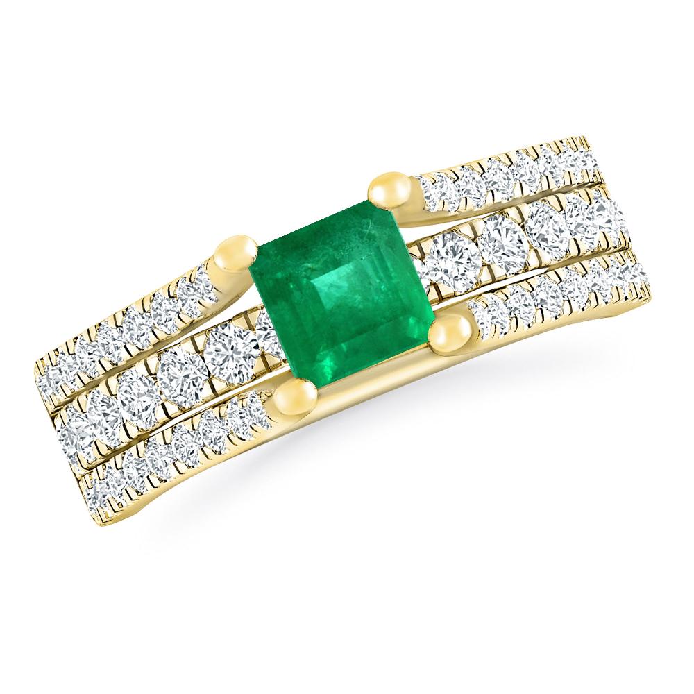 Yellow Gold - Emerald